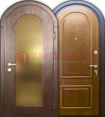 Металлическая арочная дверь ДА-12 в банк в Сланцы