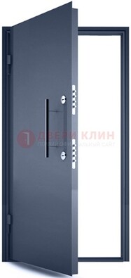 Черная металлическая бронированная дверь ДБ-1 в Саратове