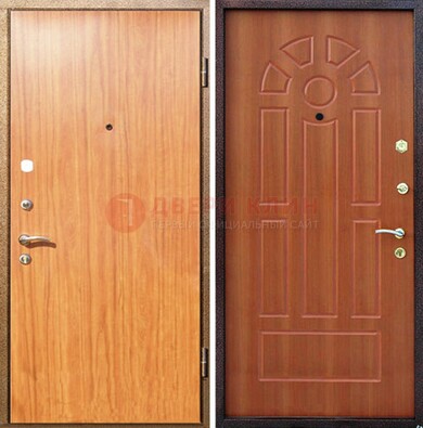 Светлая железная дверь с ламинатом МДФ внутри ДЛ-15 в Солнечногорске