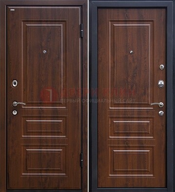 Темная металлическая дверь с МДФ ДМ-140 в Сертолово