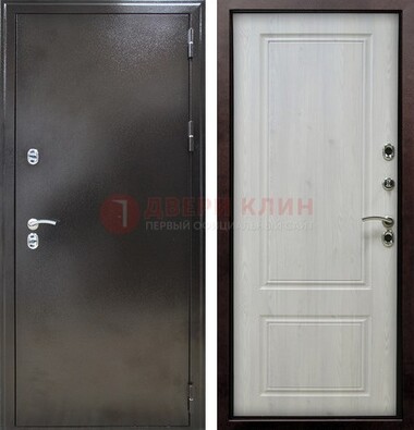 Коричневая железная дверь с МДФ ДМ-170 в Воронеже
