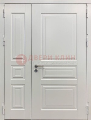 Полуторная светлая металлическая дверь с МДФ ДМ-336 в Королеве