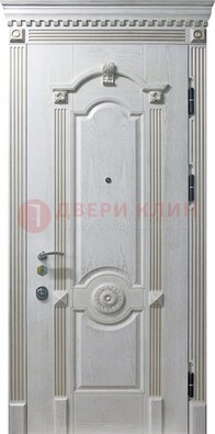 Белая дверь с МДФ ДМ-525 в Королеве