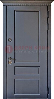 Тёмная входная дверь для коттеджа с МДФ ДМ-528 в Королеве