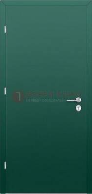 Зеленая стальная дверь с нитроэмалью ДН-6 в Кирове