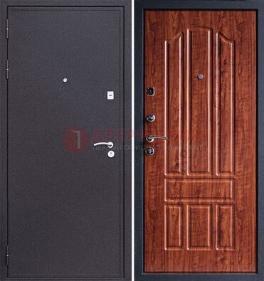 Темная стальная дверь с порошковым напылением ДП-188 в Сланцы