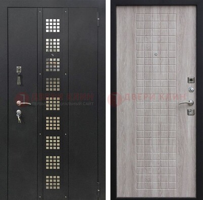 Железная дверь с порошковым покрытием Медный антик/Капучино  ДП-233 в Королеве