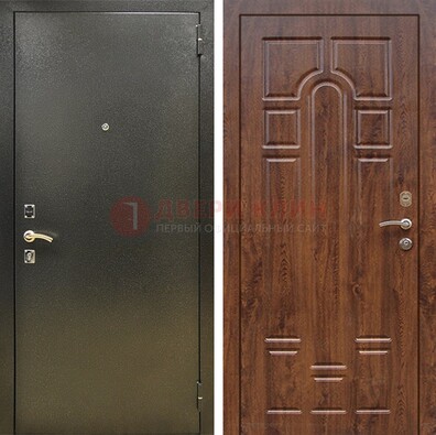 Металлическая дверь Темное серебро с порошковым покрытием и МДФ ДП-271 в Жуковском
