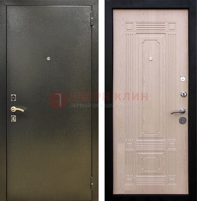 Входная темно-серая дверь с порошковым напылением и МДФ ДП-273 в Королеве