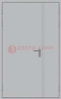 Белая противопожарная двупольная дверь ДПМ-02/30 в Екатеринбурге