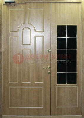 Входная дверь Дверь со вставками из черного стекла ДПР-42 в Королеве