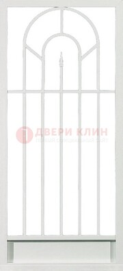 Стальная решетчатая дверь в белом цвете с пикой ДР-11 в Тольятти