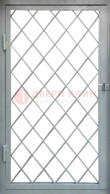 Серая стальная решетчатая дверь ДР-3 в Дзержинском