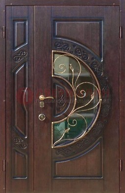 Полуторная железная дверь Винорит в классическом стиле ДСК-272 в Королеве