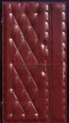 Бордовая тамбурная дверь ДТМ-25 в Чехове