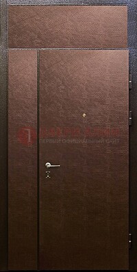 Тамбурная дверь с верхней фрамугой с винилискожей ДТМ-7 в Самаре