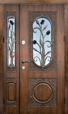 Железная дверь с виноритом и ковкой ДВТ-180 в Краснознаменске