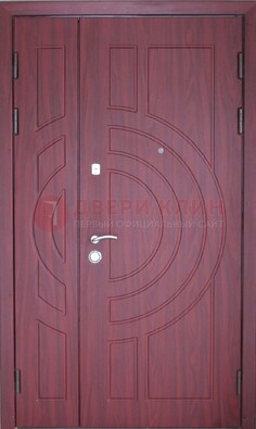 Красная железная дверь с виноритом ДВТ-3 в Королеве