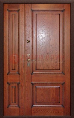 Классическая уличная полуторная дверь для дома ПЛ-9 в Омске